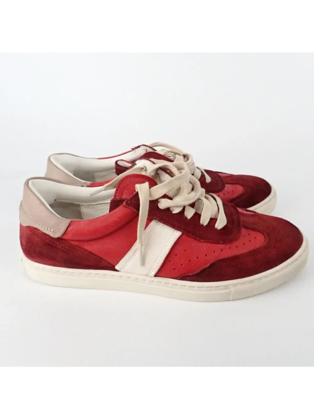 GREATS Brooklyn “The Charlie” Red Suede Sneakers – Men’s 9 - Picture 4 of 8